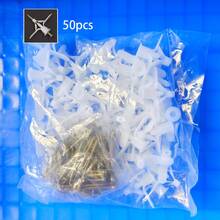 50 Sets/100 Sets Drywall Anchor Kit (Includes 50 Anchors + 50 Self-Tapping Galvanized Screws) Heavy Duty Hollow Wall Anchor Set, Plastic Butterfly Expansion Tube With Gold Screws, For Drywall Installation - Expanding Screws - View 13