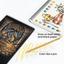 72-Count Metallic Colored Pencils Set, Soft Core Vibrant Colors For Adult Coloring Books, Drawing Sketching & Shading Art Supplies - 72 Metallic Colored Pencils - View 8