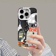 Funda para teléfono con diseño inspirado en las carreras, compatible con fundas para Samsung, Apple, VIVO, OPPO, , ,  y Honor. Fabricada en TPU, protege eficazmente tu teléfono de golpes y caídas. - Blanco - Ver 6