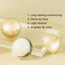 FATAZEN Portable Gold Spherical Lip Balm, Natural Plant Oil Extract, Deep Moisturizing, Reduces Lip Lines, Brightens Lips, Softens Dry And Cracked Lips, Daily Lip Care - Honey - View 4