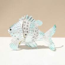 SIQIZHOU 1pc Enamel Jewelry Box Clownfish Home Decor. Valentine's Day, Birthday Gift - Multicolor - View 4