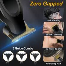 1pc Men's Electric Hair Clipper Portable Oil Hair Carving Clipper Hair Trimmer USB Rechargeable Salon Edge Trimmer - View 7
