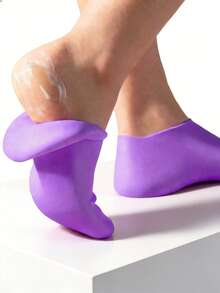 1 Pair Silicone Foot SPA Socks, Suitable For Cracked Heels, Women's Moisturizing Care Socks, Foot Care Silicone Socks, SPA Gel Foot Care Socks, Nourishing Cracked Heels - Relaxing Massage, Soft, Foot Care, Skin Care - Multicolor - View 2