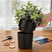 Flower Pot Diversion Safe- Includes Plants, Secret Storage Hidden Safe Box Keep Your Valuables Safe Like Money, Keys, And Jewelry - A - View 6