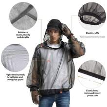 1 Buah Jaket Jaring Anti Nyamuk, Jas Anti Serangga, Jas Anti Nyamuk Berkerudung, Kemeja Anti Nyamuk, Poliester Halus, Bernapas, Tembus Pandang, Perlindungan Seluruh Tubuh, Mantel Lipat untuk Memancing, Mendaki, Berkemah, Berkebun, Musim Panas, Aktivitas Luar Ruangan - MultiWarna - View 4