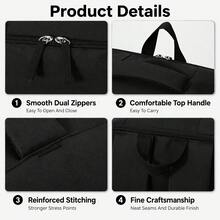 myco bags Mochila de Cabina ( ) - Bolsa de Mano de Gran Capacidad con Compartimento para Portátil, Apta para Portátiles de Hasta 17.3 Pulgadas, Bolsa de Viaje Ligera con Correas de Compresión, Bolsillo Delantero y Bolsillos Laterales, Correas de Hombro Ajustables, Adecuada para Viajes Aéreos, Viajes en Avión y Escapadas de Fin de Semana - Multicolor - Ver 11