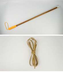 Adult & Senior Fitness Spinning Top With Stainless Steel Wooden Whip - Traditional Gyro Toy Outdoor Exercise & Entertainment - Solid Wood Whip - View 3