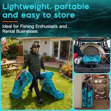 Modular Fishing Kayak With Drive System – Lightweight Sit-On-Top Pedal Kayak, Durable HDPE Construction, 420lbs Capacity For Adults & Youth - Propeller Drive - View 8