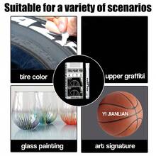 4 Pack White Tire Paint Marker, Waterproof Oil Based Pen For Car Rubber Tyre Tread, Auto Graffiti Tracing Pen - A - View 9