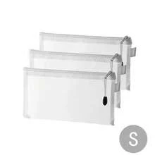 1/3pcs A4 A5 A6 Transparent Mesh Zipper File Bags, Waterproof Document Pouches, School Office Supplies Pencil Case Storage Bags, Back To School Stationery Organizer Gift Set - White - View 16