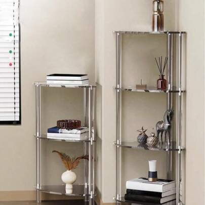 1SET Acrylic Triangle Corner Combination Table 2-Layer 3-Layer 4-Layer Storage Table