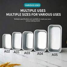 4/5/6/7 Inch Rectangular Baking Mold, Aluminum Non-Stick Multi-Function Baking Pan, Suitable For High-Temperature Oven Baking Bread And Rectangular Cakes, Kitchen Baking Tool For Eid Al-Adha, Eid Al-Fitr, Christmas, Valentine's Day - Rectangular Baking Pan - View 1