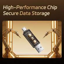 HEYGATE USB 3.2 Type-C Dual Interface Flash Drive 32GB-256GB, 360-Degree Rotating Design, Space-Saving And Portable, High-Performance Stable Transfer, Suitable For Daily Office And Study File Storage Needs - View 6