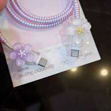 Pelindung Pengisi Daya Minimalis Motif Bunga, Pelindung Pengisi Daya Cepat untuk Apple 14 Series 11/12/13/16/15, Pelindung Pengisi Daya 20W, Hadiah Ideal untuk Teman - Purple - View 5