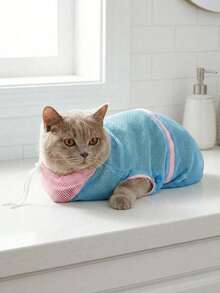 Tas Multifungsi Anti Gores dan Anti Gigit, untuk Mandi Kucing dan Anjing, Memotong Kuku, dan Anti Gores, Tas Perawatan Berjaring Bernapas, Cocok untuk Berbagai Hewan - MultiWarna - View 4