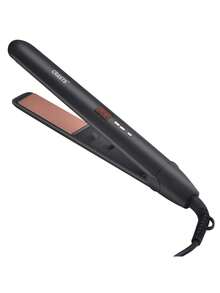 CRASTS Straight Hair Iron No Damage Heat Straightener Straight & Curl 2-In-1 Adjustable Temperature Hair Straightener Clip Bangs Inward Curl Electric Curling Iron Styling - Black - View 11