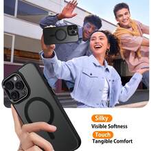 1 funda elegante para teléfono, no incluye cordón ni soporte.Funda para 17 16 15 14 13 12 11 Pro 14 15 16Plus Xsmax XR X XS 8Plus SE2020.Nueva funda protectora para teléfonoóvil, a prueba de golpes, mate, translúcida, con marco de lente galvanizado. - Rosa Fucsia - Ver 7