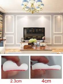 1 Roll 2m/78.74in Self-Adhesive Wall Decorative Line, Waterproof Easy-Tear Self-Adhesive Wall Background Decorative Line, Suitable For Home DIY Decoration, Doors, Tiles, Cabinets, Mirrors, Etc. - A - View 6