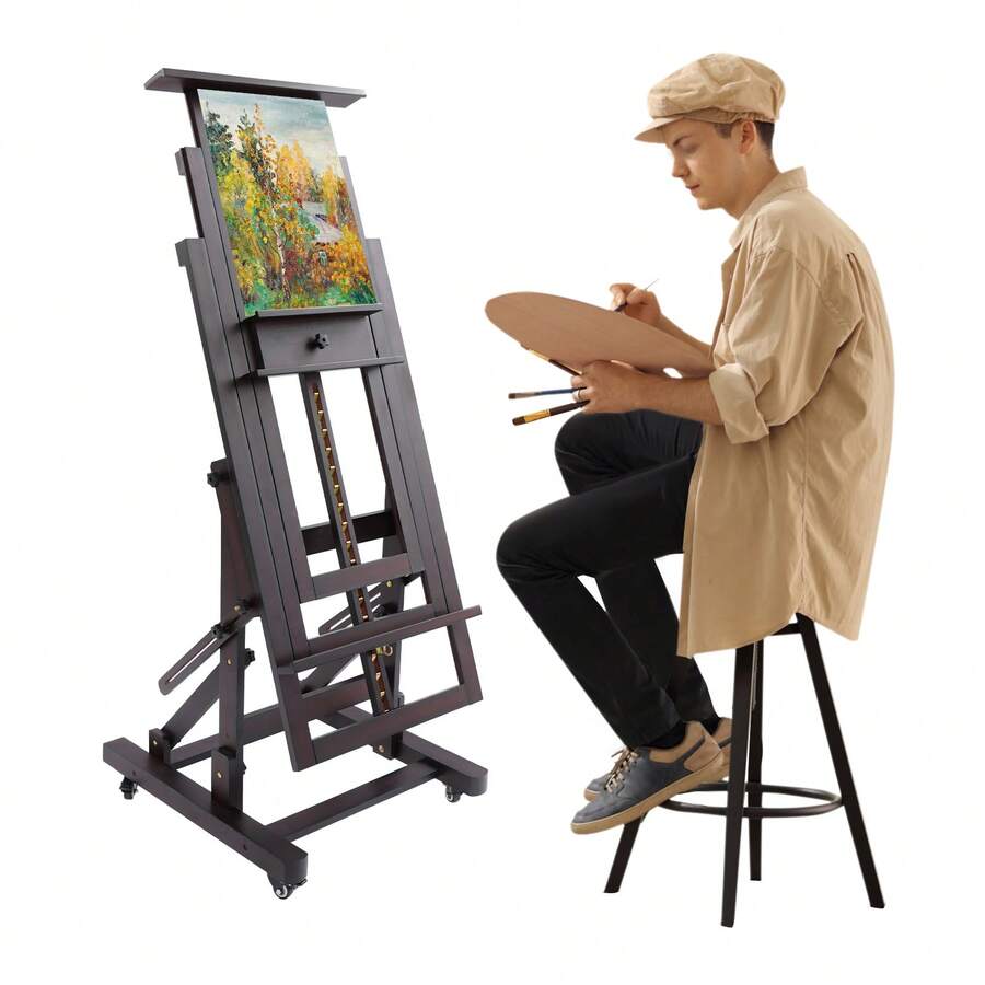 YUNRUX حامل لوحة الرسم الاستوديو، حامل الفنان المحترف، حامل لوحة الرسم الفني - 1PC - مشاهدة 1