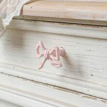Soft & Cute Bowknot Pull Handle, Jewelry Box Drawer Cabinet Door Decor - A - View 2