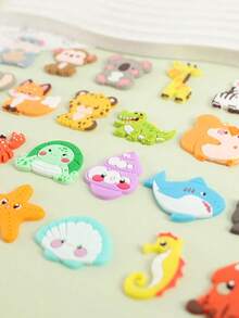 Cute Animal & Plant Fridge Magnets, Random Patterns, DIY Stickers, Party Decor, Fridge Magnets, Kitchen & Office Whiteboard Stickers, Cabinet & Dishwasher Stickers, Home Decor, Spring & Easter Animal Lover Gifts - A - View 11