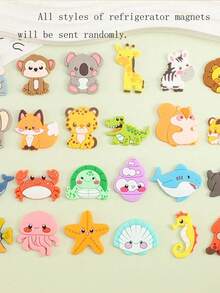 Cute Animal & Plant Fridge Magnets, Random Patterns, DIY Stickers, Party Decor, Fridge Magnets, Kitchen & Office Whiteboard Stickers, Cabinet & Dishwasher Stickers, Home Decor, Spring & Easter Animal Lover Gifts - A - View 12