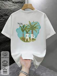 Men T-Shirts - White-6 - View 4