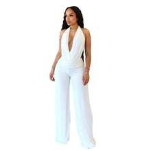 Two-Piece Set In Smooth Mesh, Halter Neck, Open Shoulders And Back, Adjustable Laces - Blue-4 - View 5