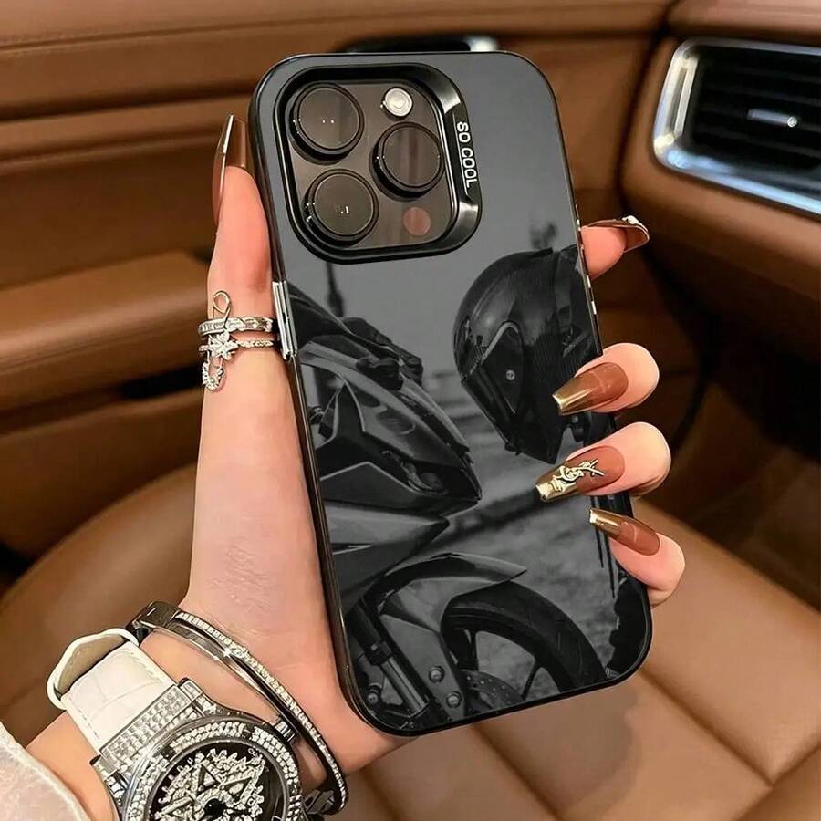 Large Capacity Shockproof Phone Case With Motorcycle Design Silver 1000SX ZX6R For IPhone 17 16 15 14 13 12 11 Plus Pro Max - Watermelon1 - View 1
