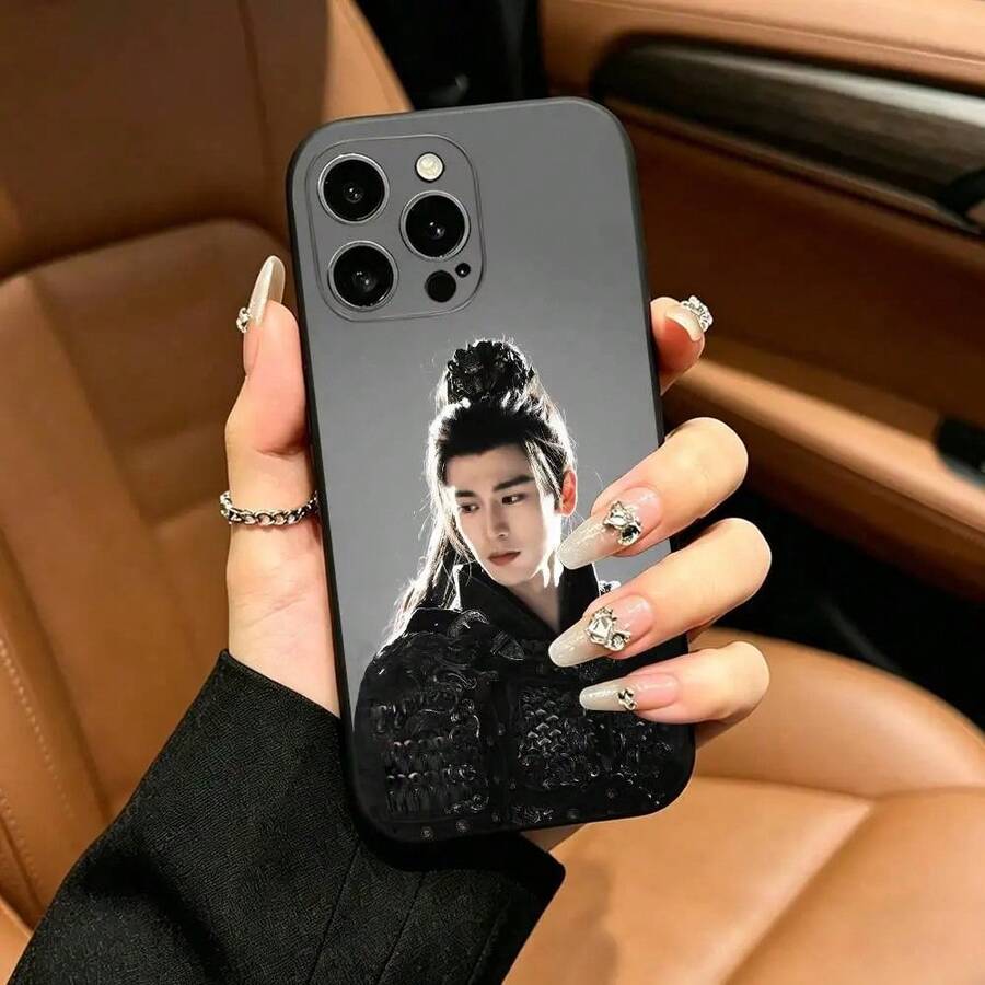 Chasing Drama Co-Branded Jade Guanyin Xiezheng Phone Case Compatible With Apple 12 13 14 15 16 17 Pro Max, Black, Ultra-Thin, Soft, Lightweight, Shockproof, Stylish, And Unisex. - z7 - 查看 1