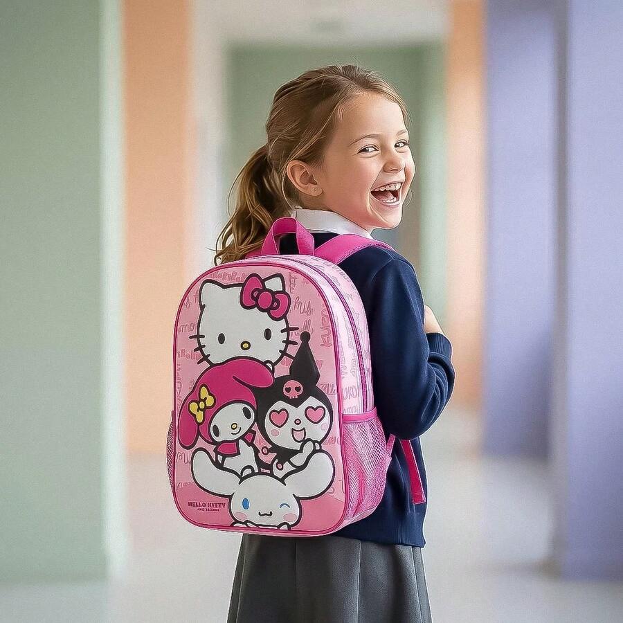 Hello Kitty Cerdá 3D立體書包,粉紅色,均碼,3D立體浮雕設計,EVA材質正面,輕便耐用,官方授權,幼兒園及開學季的理想之選 - 選項 4 - 查看 1