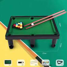 Mini Desktop Billiard Set - 11 Ball Portable Billiard Table, Suitable For Office And Study Use | Party Stress Relief Game, Birthday Gift, Graduation Gift - Multicolor - View 8