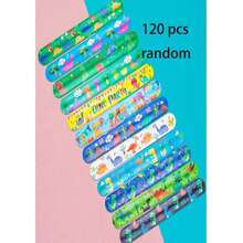 24/12/1 pieza Pulseras de impacto con estampado de dinosaurios de colores, bonitas bandas elásticas para la muñeca, útiles escolares, regalos para fiestas de cumpleaños, premios y decoraciones para el aula - Ver 7