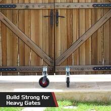 8 Inch Heavy Duty Spring Loaded Gate Caster Gate Wheel For Metal Gates Wooden Gates - 8" - View 3