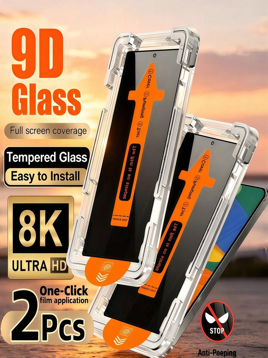2pcs Anti Peeping Dust-Free Tempered Glass Film One Click Dust-Proof Installation Office/Subway Privacy Protection Compatible With Xiaomi 15T 14T Poco X7 Note 14 Explosion-Proof Scratch Resistant Anti Spy 9H+ High Aluminum Screen Printing With High Strength Mobile Phone Screen Protection Film Smooth Oil Repellent Layer Automatic Adsorption Easy To Install