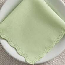 Fabric Napkin Set Of 10 Oxford Laser Finish - Verde Claro - View 2
