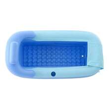 Bañera Inflable para Adultos | Tina Plegable Tipo Spa con Motor - Azul - Ver 4
