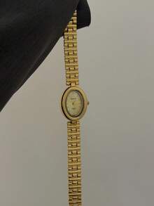 This Gold/Silver Square Bamboo Joint Quartz Watch Is Suitable For Daily Wear And Is Also A Perfect Gift For Birthdays And Christmas. - Gold - View 5