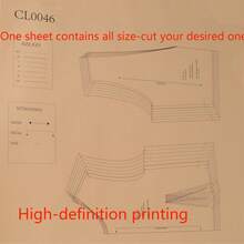 Back Tie Top Multi-Size Women's Sewing Patterns, 1:1 Scale Garment Sewing Patterns, Clothing Prototype Patterns, Perfect Sewing Templates For Tailoring And Fashion Design – The Ultimate Gift For Sewing Enthusiasts - CL0046 - View 6