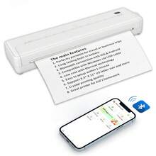 A4 Tattoo Printer, X8 Mini Wireless Thermal Tattoo Machine, Includes 10 Sheets Of Printing Paper, Compatible With Phone/Tablet/Computer, Suitable For Tattoo Design Paper Production And Home Office, Wireless Inkless Printer, Designed For Tattoo Studios, Professional Portable Mobile Printer, Includes Tattoo Paper And A4 Thermal Paper, Compatible With Smartphone/Tablet/Printing Function - Multicolor - View 9