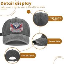 2026 USA 250th Anniversary Washed Denim Baseball Cap For Men Women Vintage Faded Cotton Adjustable Snapback Hat Casual Outdoor Streetwear Hiphop Skateboarding Daily Wear Unisex Dad Hat Style Low Profile Breathable Lightweight - Multicolor - View 7