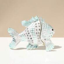 SIQIZHOU 1pc Enamel Jewelry Box Clownfish Home Decor. Valentine's Day, Birthday Gift - Multicolor - View 7
