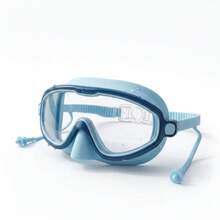 Children's Swimming Mask, Anti-Splash, No Water In Nose, Anti-Fog, UV Protection, Wide Field Of View, Soft Silicone, Adjustable S, First Day Of School - Multicolor - View 3