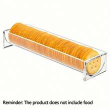 1/2 Packs Cracker Tray For Serving, Acrylic Biscuit Stand Cracker Server Holder, Rectangular Clear Food Display Holder For Countertop, Home, Wedding Events, Parties And Events - View 12