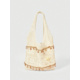 Bolso beige a cuadros
