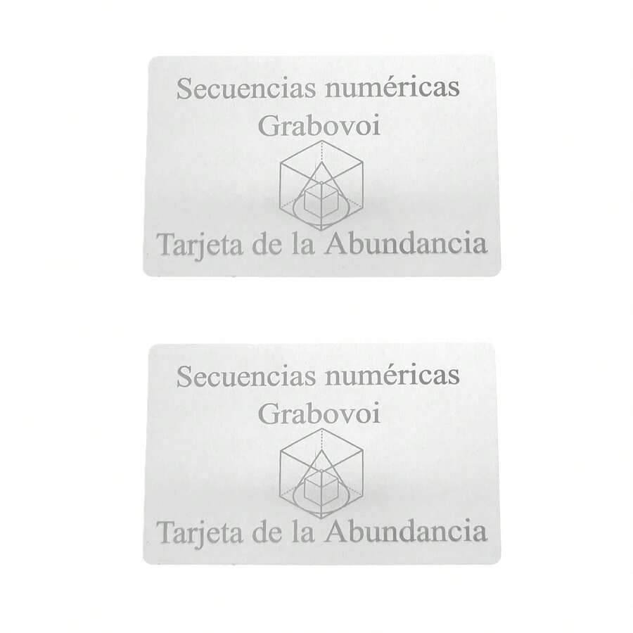 Abundance Card - Grabovoi Numerical Sequences - Abundance Activator - Grigori Grabovoi Technique - Elegantia Jewelry (1 Grabovoi Card) - 2張Grabovoi卡片 - 查看 1