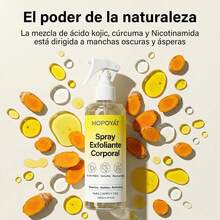 Este spray exfoliante facial contiene extracto de ácido cítrico de cúrcuma, no contiene alcohol, limpia profundamente, desobstruye los poros y suaviza e ilumina la tez. Es ideal para la exfoliación facial diaria. - Spray exfoliante + aceite para el cuidado de la piel - Ver 5