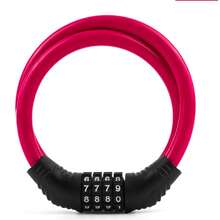 Modern Portable Bicycle Combination Lock, High Flexibility Steel Cable Ring Lock, 4-Digit Combination Cable Lock, Suitable For City Commuting, Campus, Daily Riding, Travel, Back To School Season, Outdoor Bicycle Equipment - Multicolor - View 13