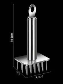 Thickened 304 Stainless Steel Automatic Spring-Back Meat Tenderizer. Meat Softener. Needle Matrix Cuts Meat Fibers Without Flattening Meat, Locks In Juices; Marinating Efficiency Increased 5 Times, Shortens Cooking Time And Prevents Meat Shrinkage Under Heat. Suitable For Tenderizing And Pre-Treating Beef Steak, Pork Chop, Chicken Breast And Other Meats - Multicolor - View 13