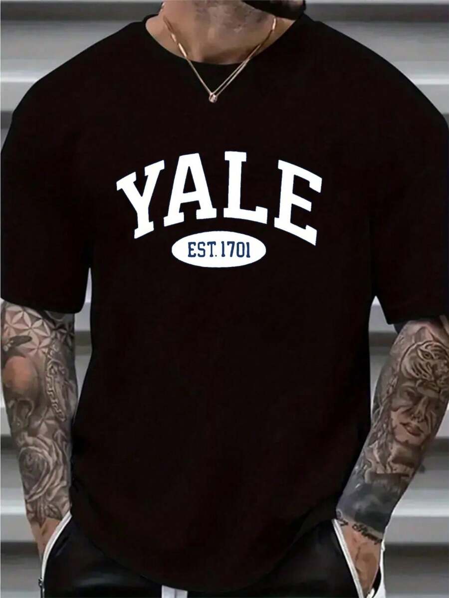 Camiseta de Manga Corta Holgada Casual Versátil con Estampado Divertido, para Vacaciones, Trabajo y Uso Diario - Gris - Ver 1